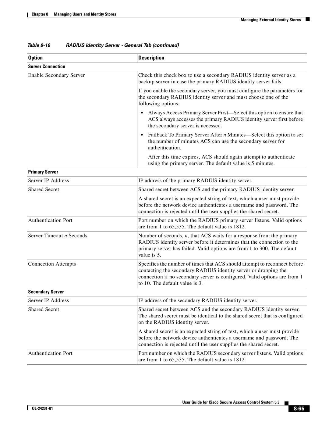 Cisco Systems OL-24201-01 manual Server Connection 