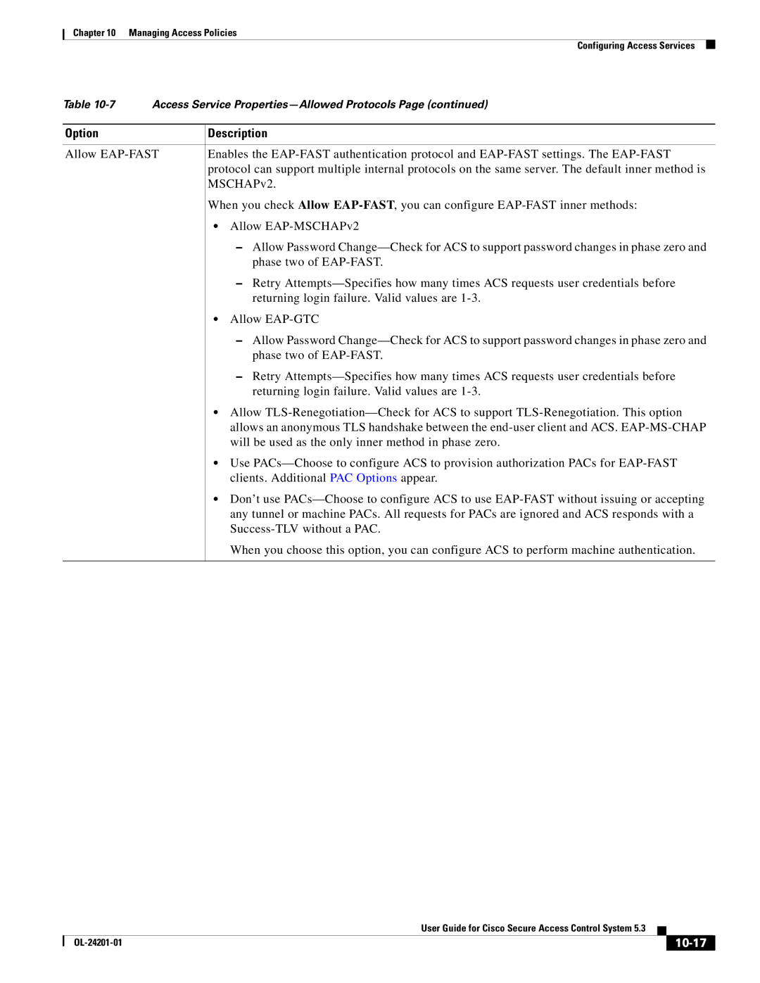 Cisco Systems OL-24201-01 manual 10-17 