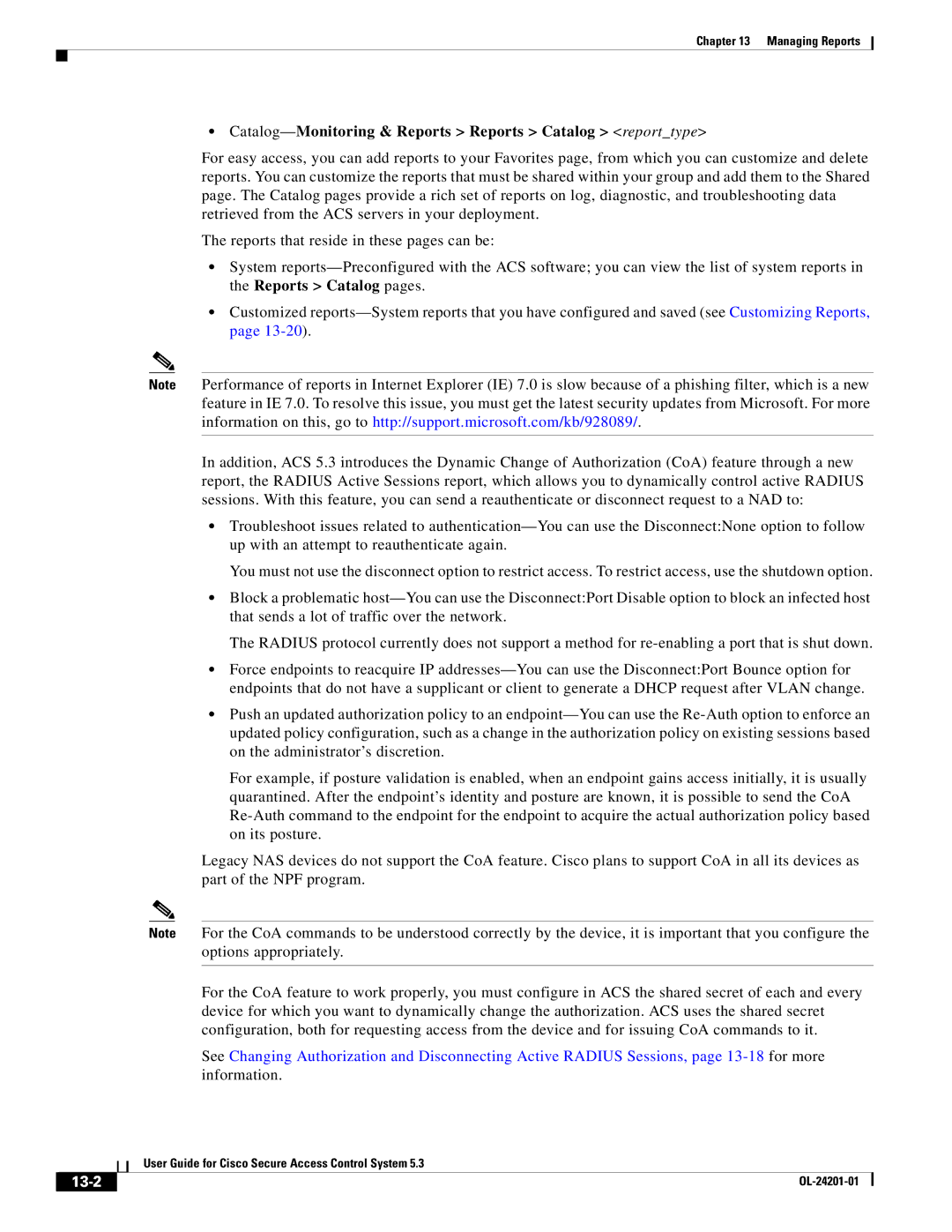 Cisco Systems OL-24201-01 manual Catalog-Monitoring & Reports Reports Catalog reporttype, 13-2 