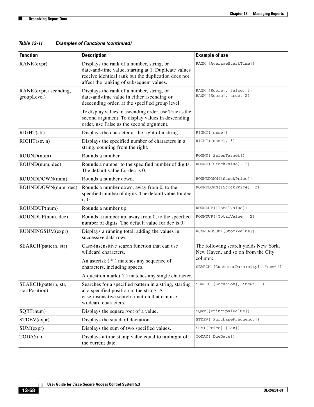 Cisco Systems OL-24201-01 manual Today, 13-58 