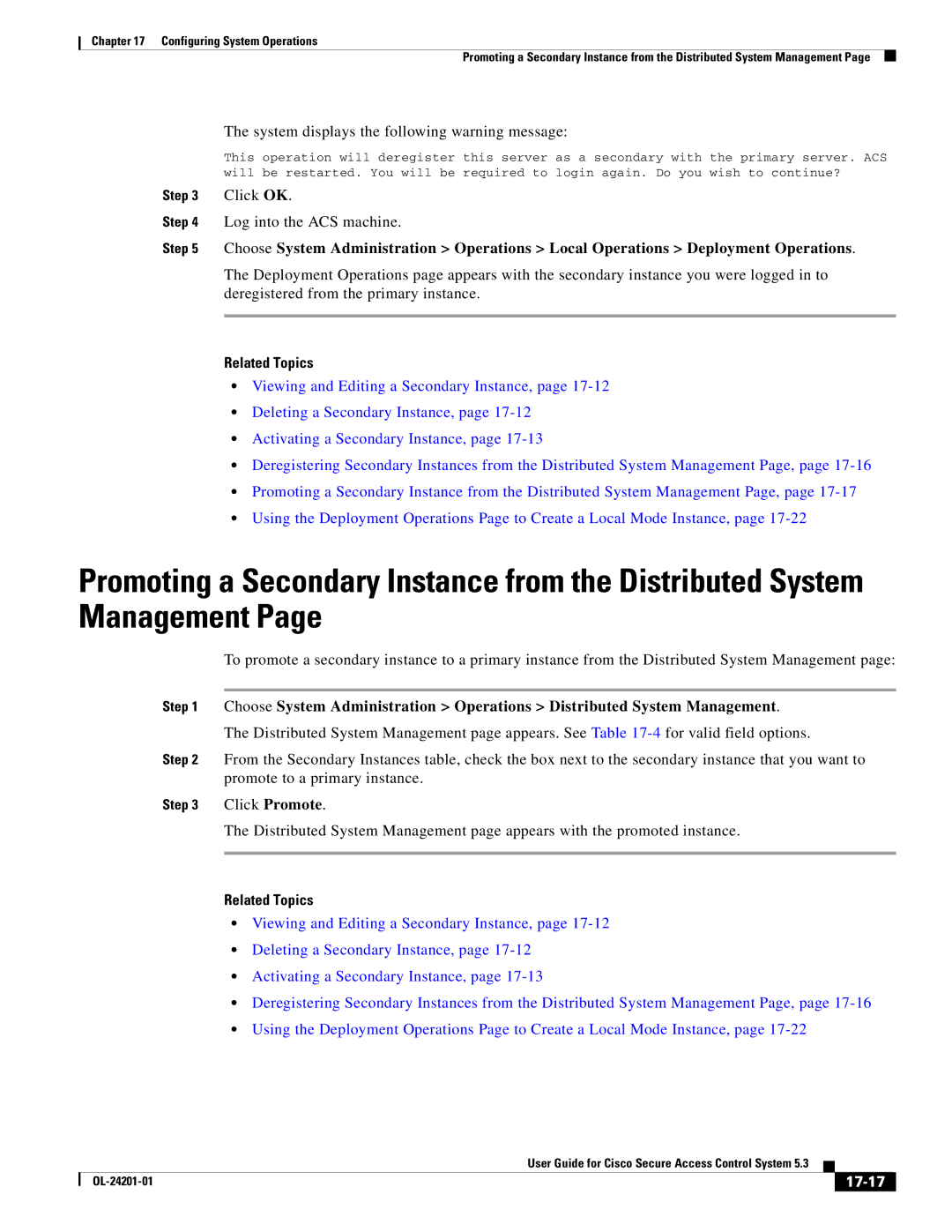 Cisco Systems OL-24201-01 manual 17-17 