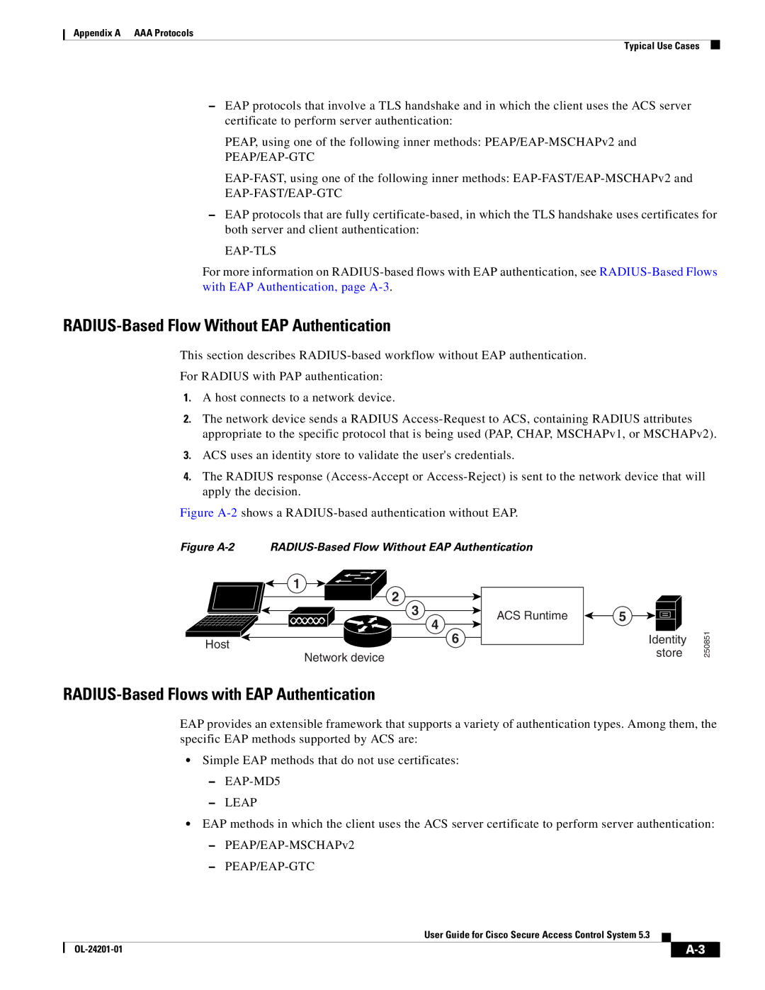 Cisco Systems OL-24201-01 manual RADIUS-Based Flow Without EAP Authentication, RADIUS-Based Flows with EAP Authentication 