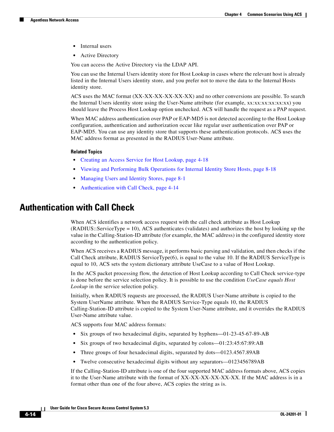 Cisco Systems OL-24201-01 manual Authentication with Call Check 