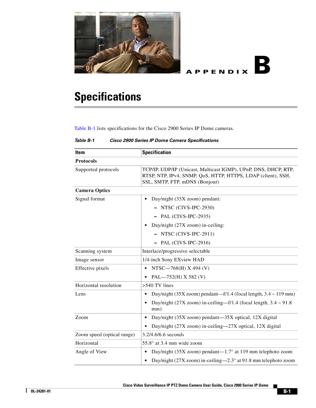 Cisco Systems 2900, OL-24281-01 manual Specifications 