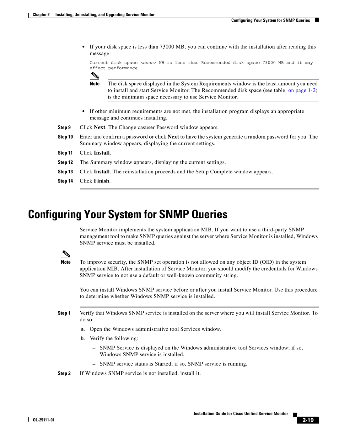 Cisco Systems OL-25111-01 manual Configuring Your System for Snmp Queries 