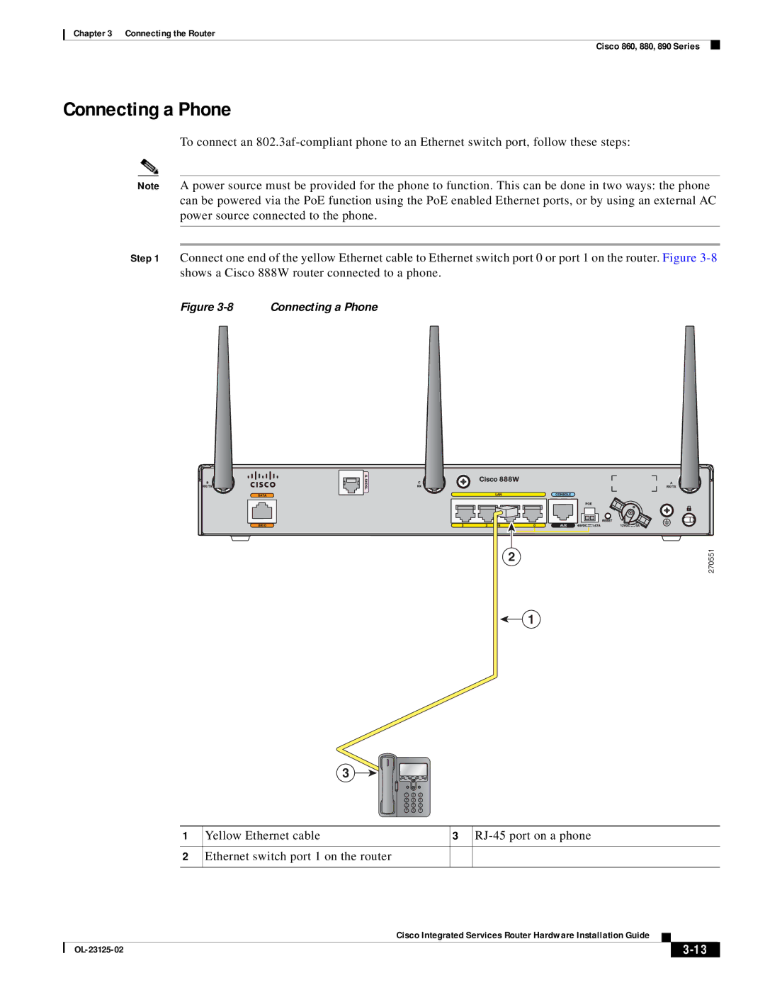 Cisco Systems OL-27407-01 manual Connecting a Phone 