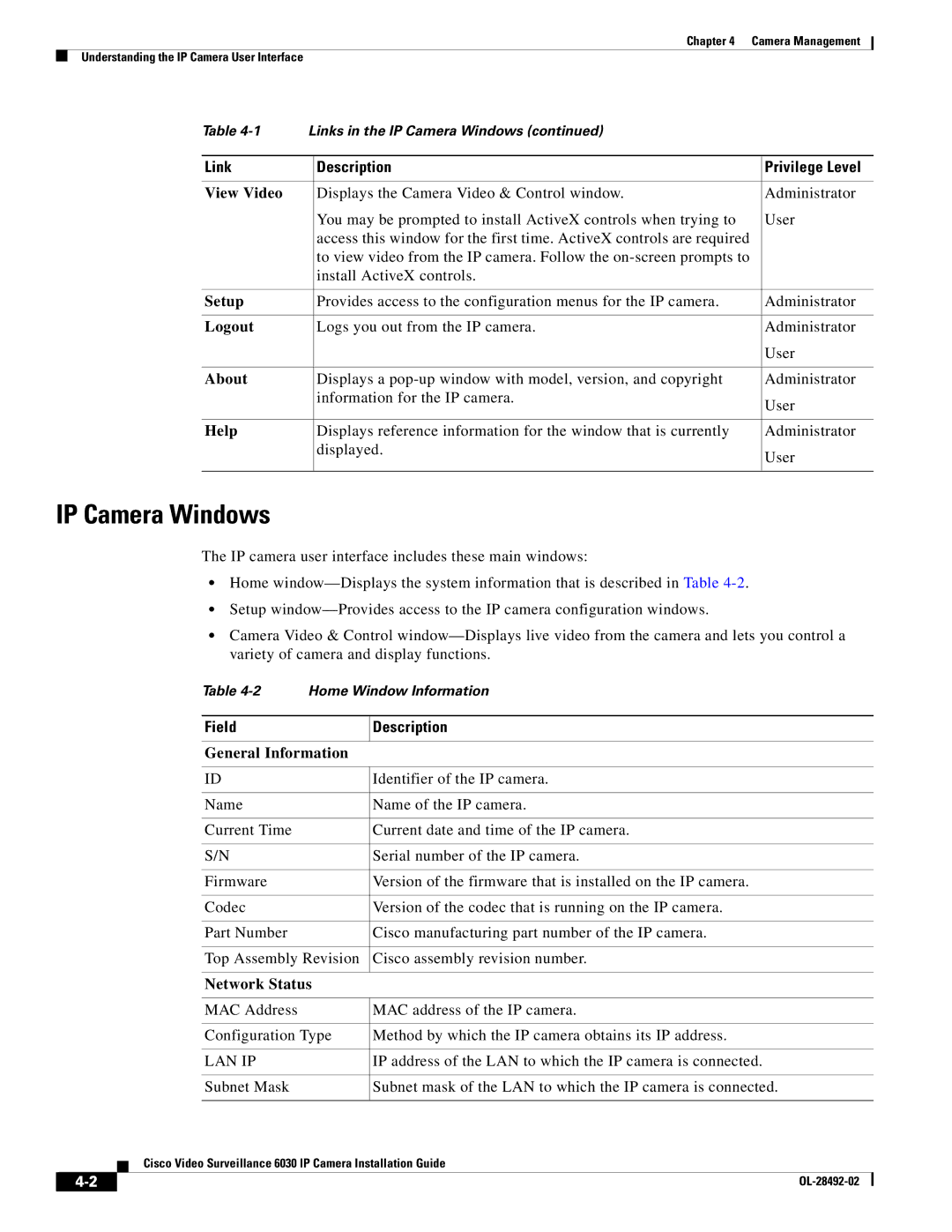 Cisco Systems OL-28492-02 manual Field Description 