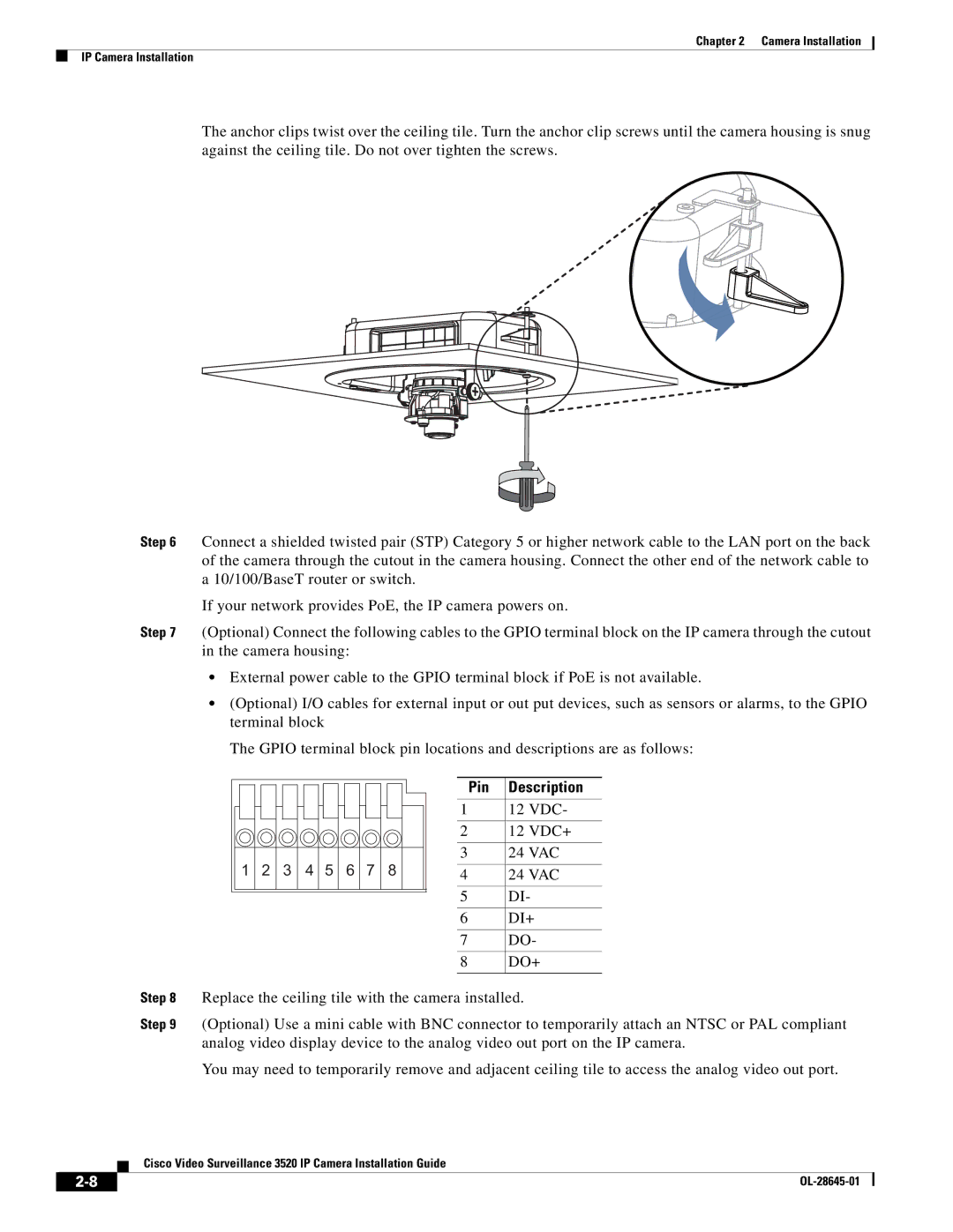 Cisco Systems OL-28645-01 manual Pin Description 