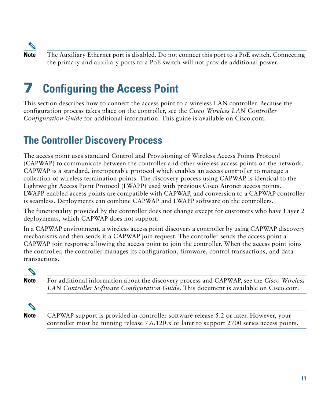 Cisco Systems OL-31386-01 specifications Configuring the Access Point, Controller Discovery Process 