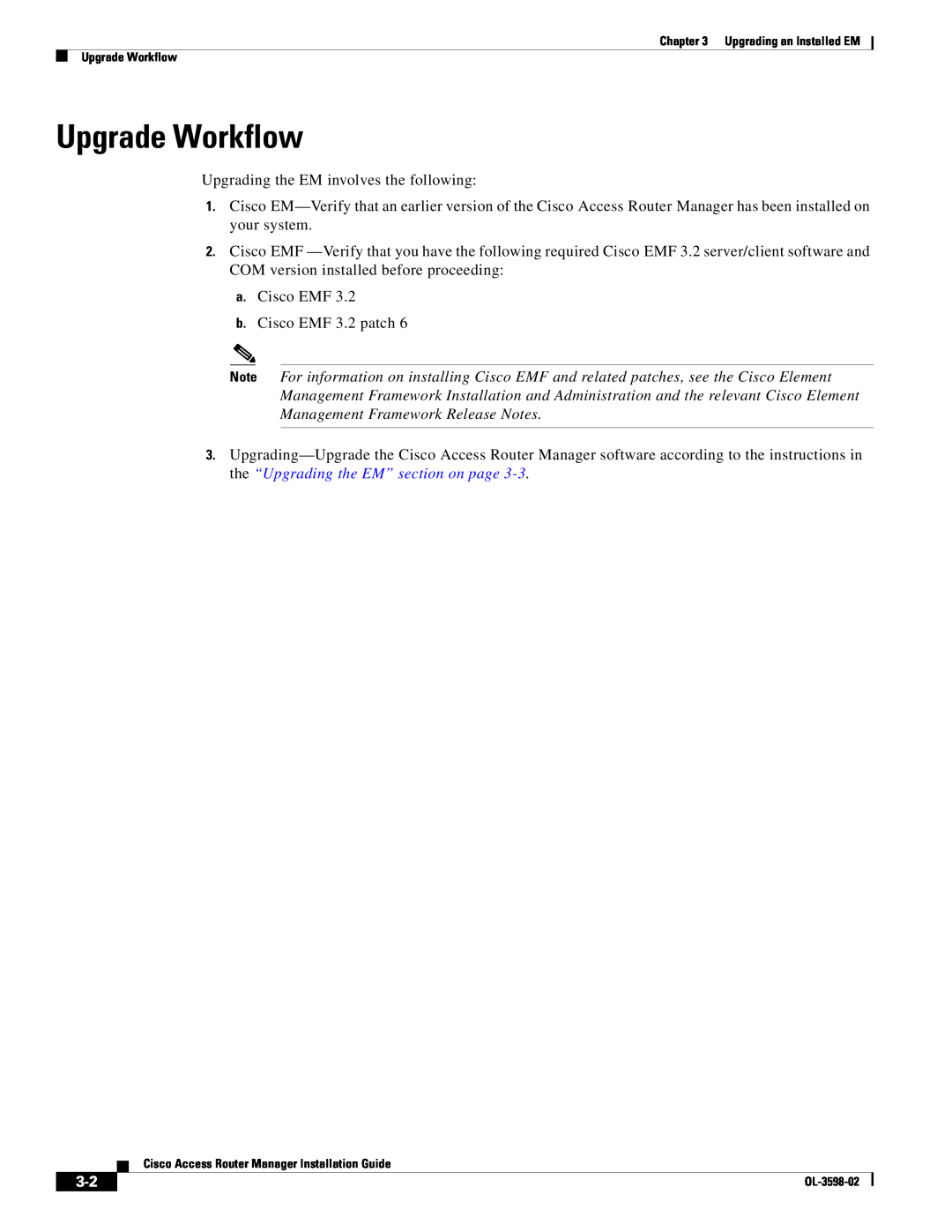 Cisco Systems OL-3598-02 manual Upgrade Workflow 