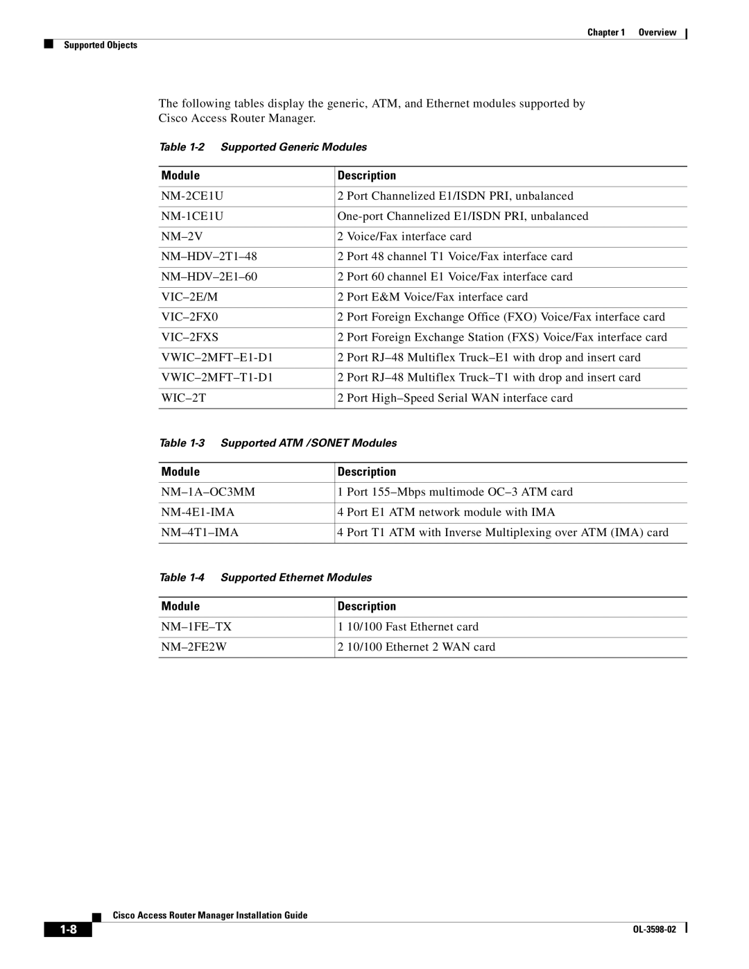 Cisco Systems OL-3598-02 manual Port Channelized E1/ISDN PRI, unbalanced, One-port Channelized E1/ISDN PRI, unbalanced 