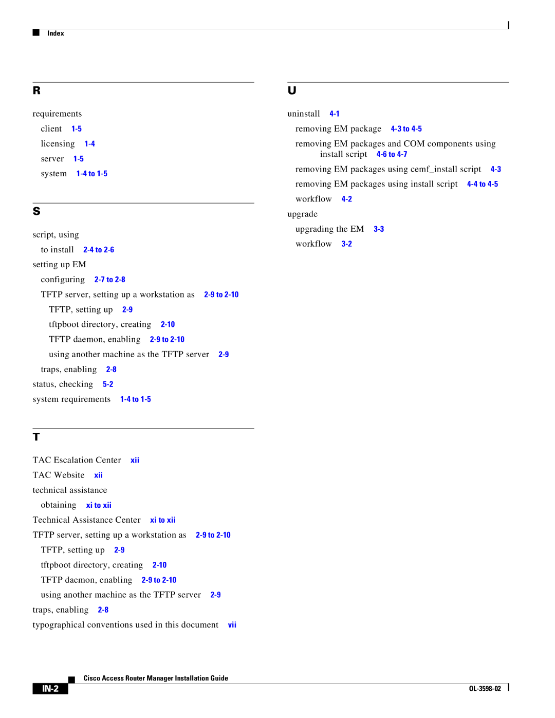 Cisco Systems OL-3598-02 manual TAC Escalation Center, TAC Website, Technical assistance, Obtaining 