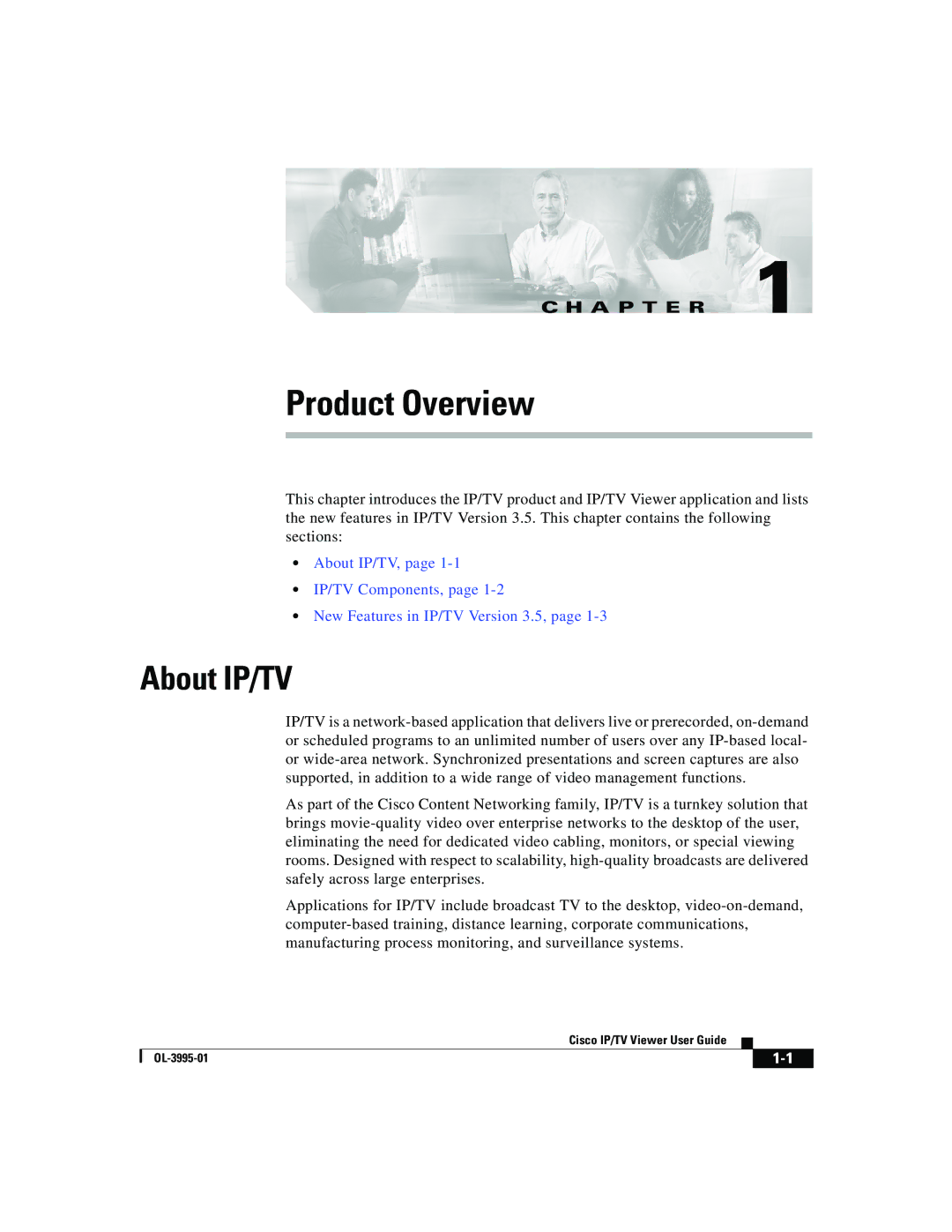 Cisco Systems OL-3995-01 manual Product Overview, About IP/TV 