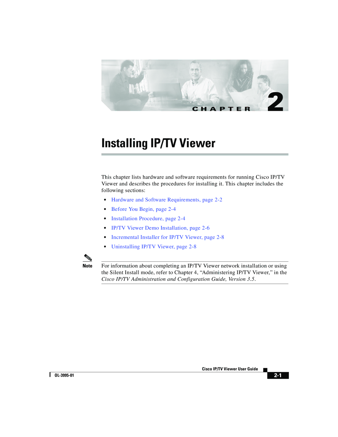 Cisco Systems OL-3995-01 manual Installing IP/TV Viewer 