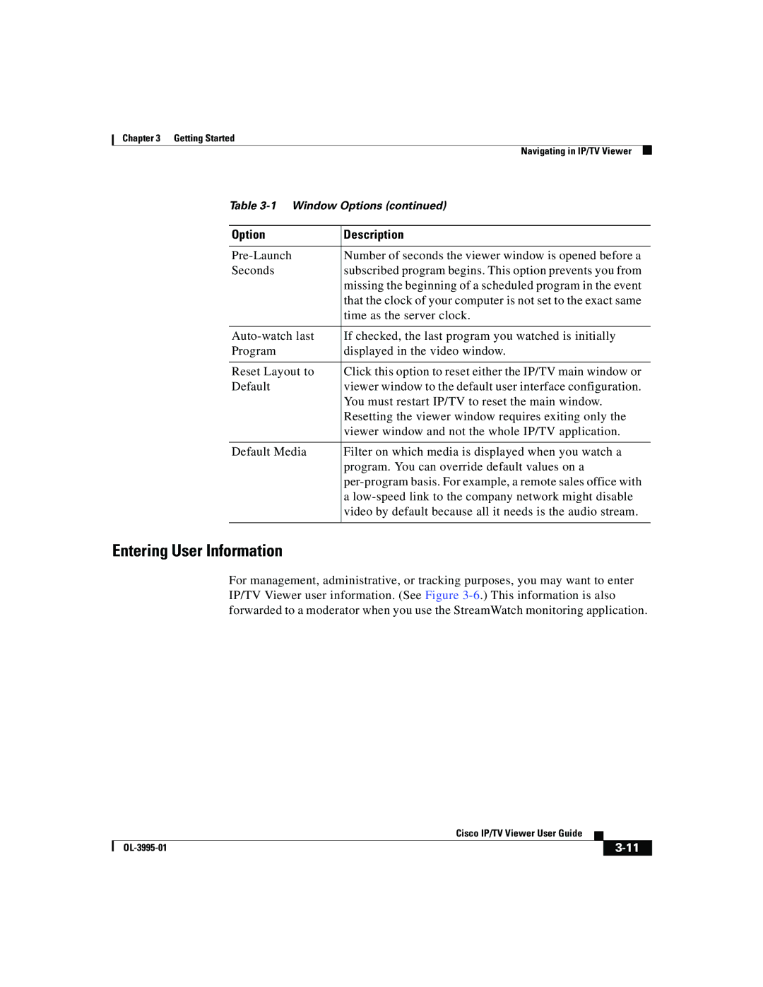 Cisco Systems OL-3995-01 manual Entering User Information 