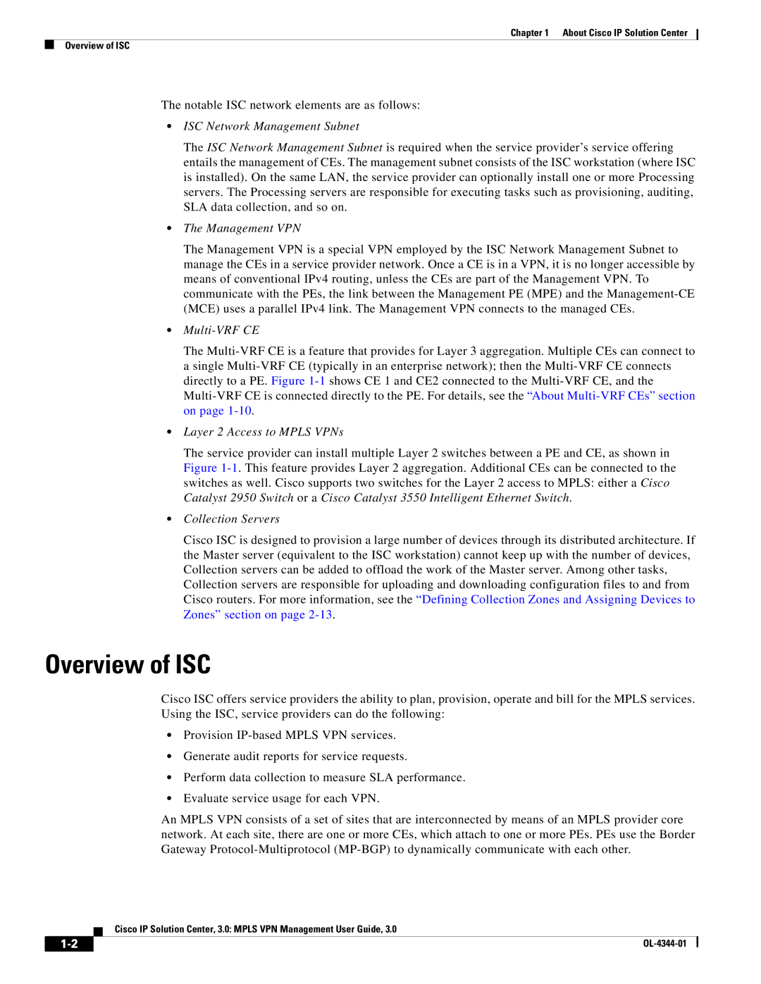 Cisco Systems OL-4344-01 manual Overview of ISC, ISC Network Management Subnet 