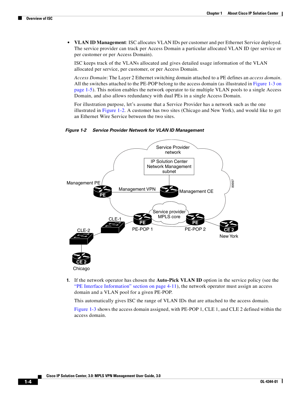 Cisco Systems OL-4344-01 manual Service Provider Network for Vlan ID Management 