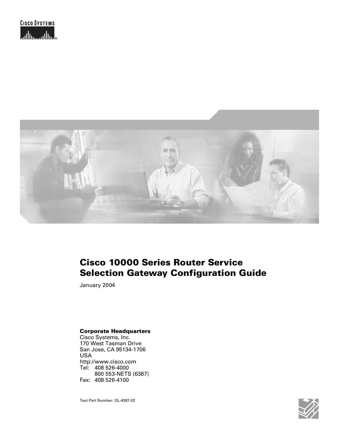 Cisco Systems OL-4387-02 manual Corporate Headquarters 