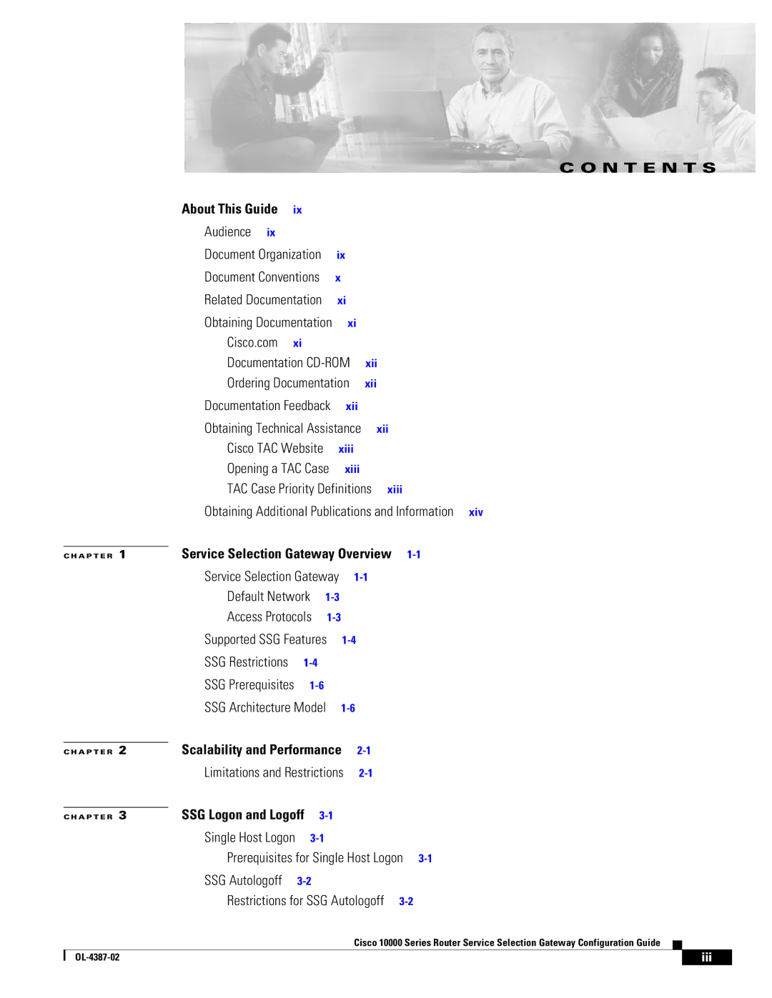 Cisco Systems OL-4387-02 manual N T E N T S, Iii 