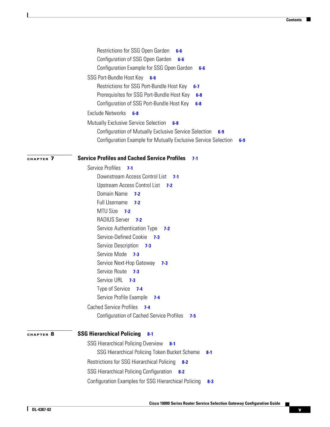 Cisco Systems OL-4387-02 manual Configuration Example for SSG Open Garden 