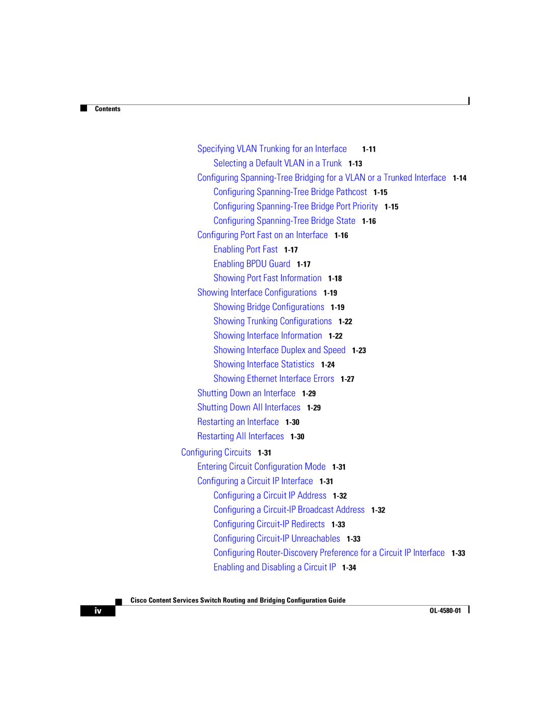 Cisco Systems OL-4580-01 manual Configuring Circuits 