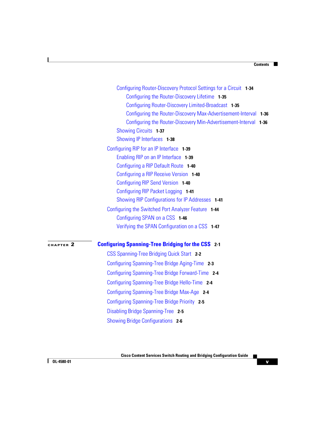 Cisco Systems OL-4580-01 manual Showing Circuits 