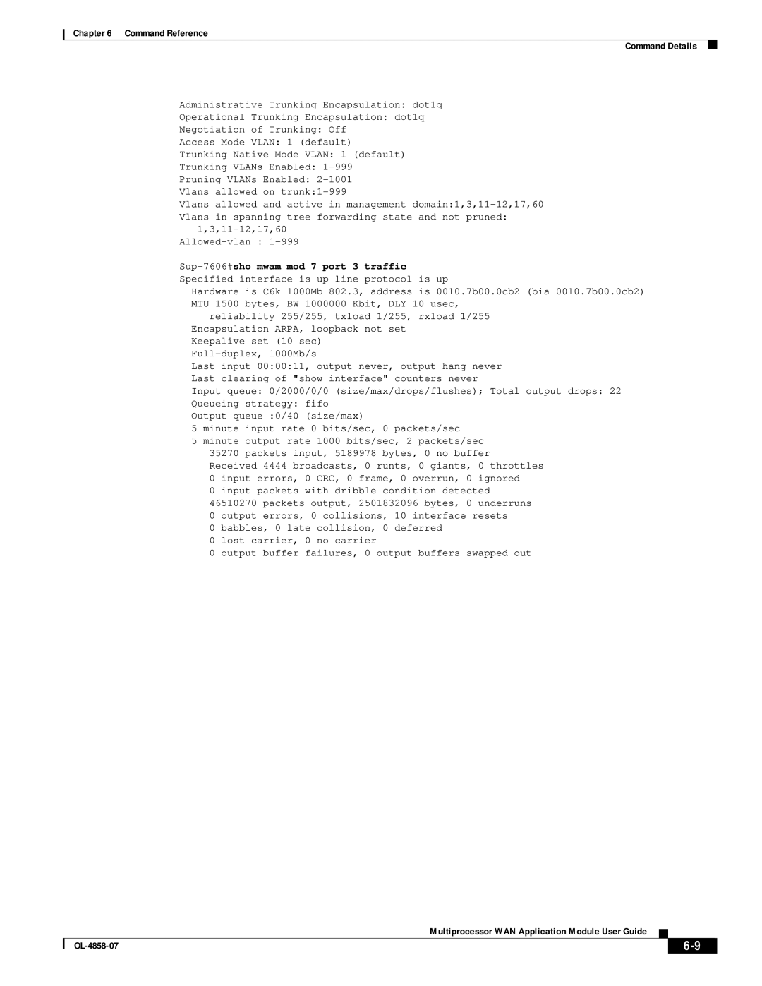 Cisco Systems manual Multiprocessor WAN Application Module User Guide OL-4858-07 