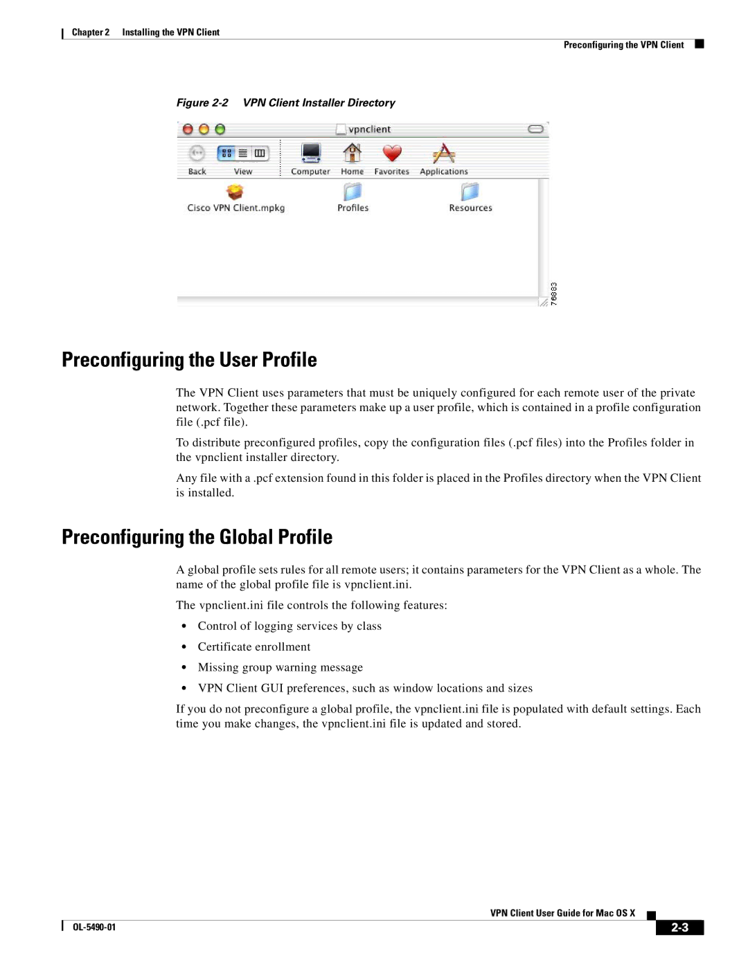 Cisco Systems OL-5490-01 manual Preconfiguring the User Profile, Preconfiguring the Global Profile 