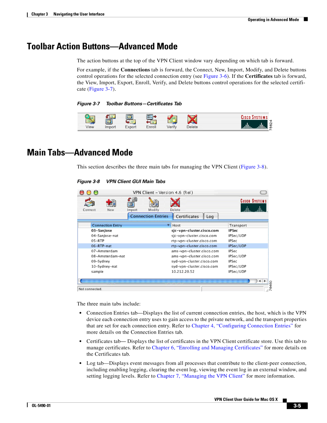 Cisco Systems OL-5490-01 manual Toolbar Action Buttons-Advanced Mode, Main Tabs-Advanced Mode 