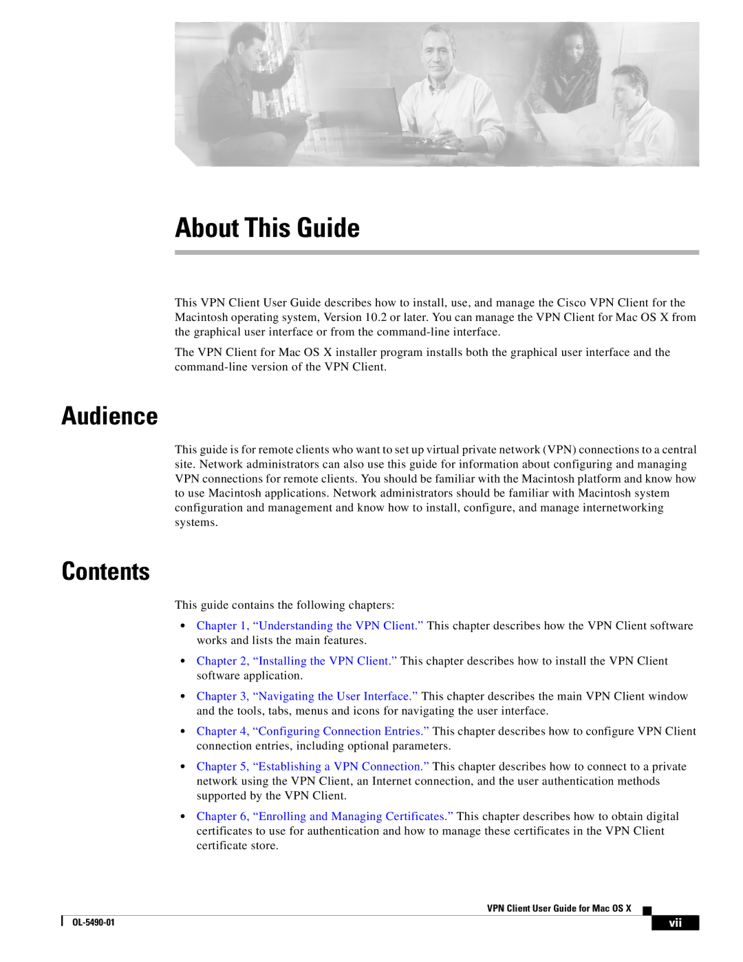 Cisco Systems OL-5490-01 manual Audience, Contents 