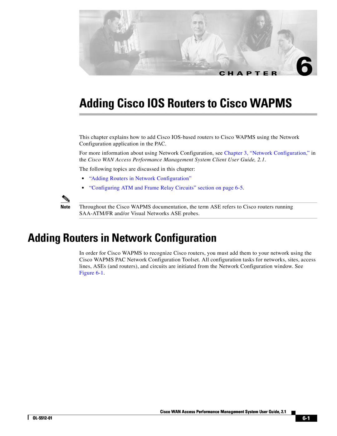 Cisco Systems OL-5512-01 manual Adding Routers in Network Configuration, Adding Cisco IOS Routers to Cisco WAPMS 