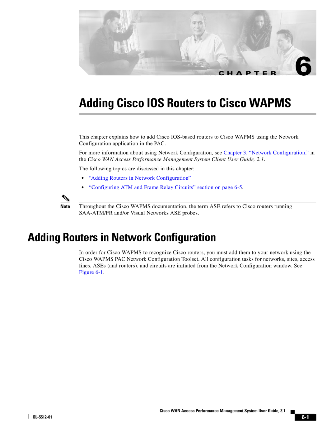 Cisco Systems OL-5512-01 manual Adding Cisco IOS Routers to Cisco Wapms, Adding Routers in Network Configuration 