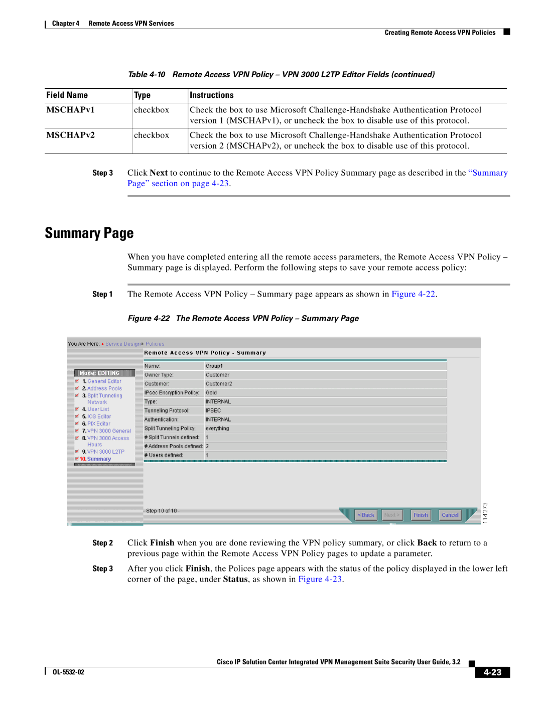 Cisco Systems OL-5532-02 manual Summary, MSCHAPv1, MSCHAPv2 