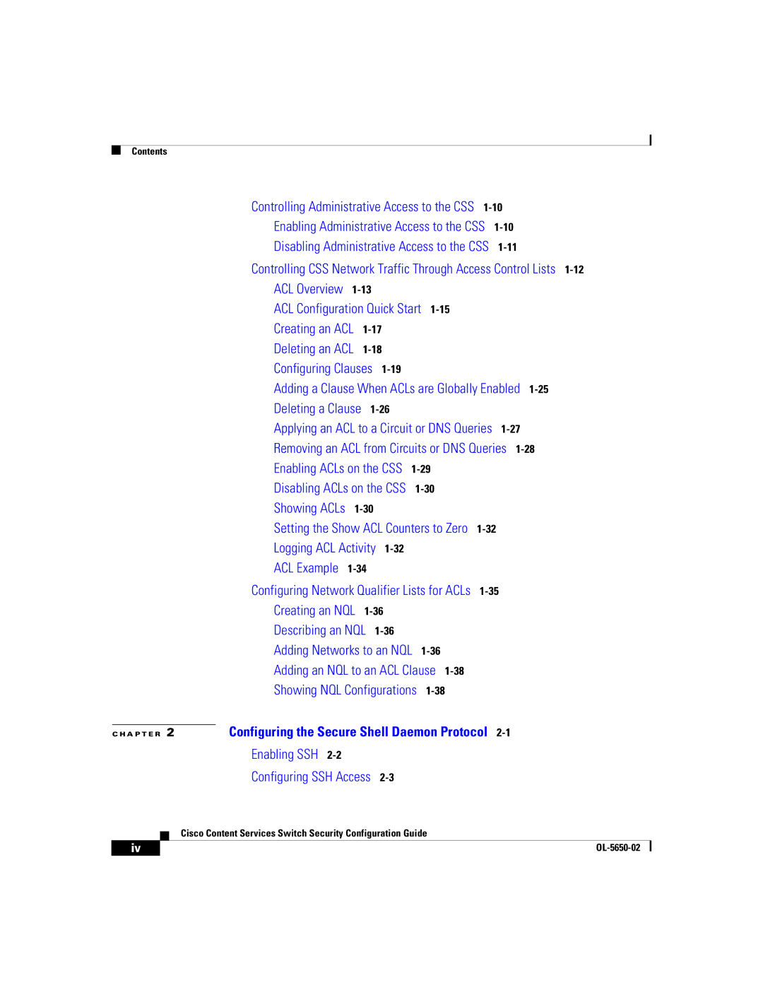 Cisco Systems OL-5650-02 manual ACL Overview 