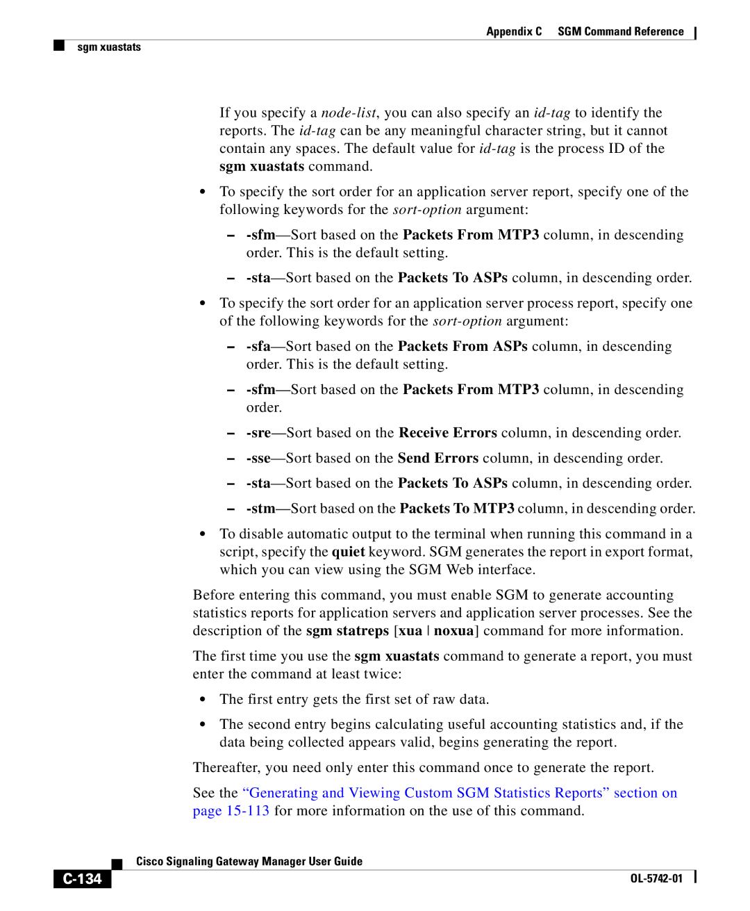Cisco Systems OL-5742-01 appendix 134 