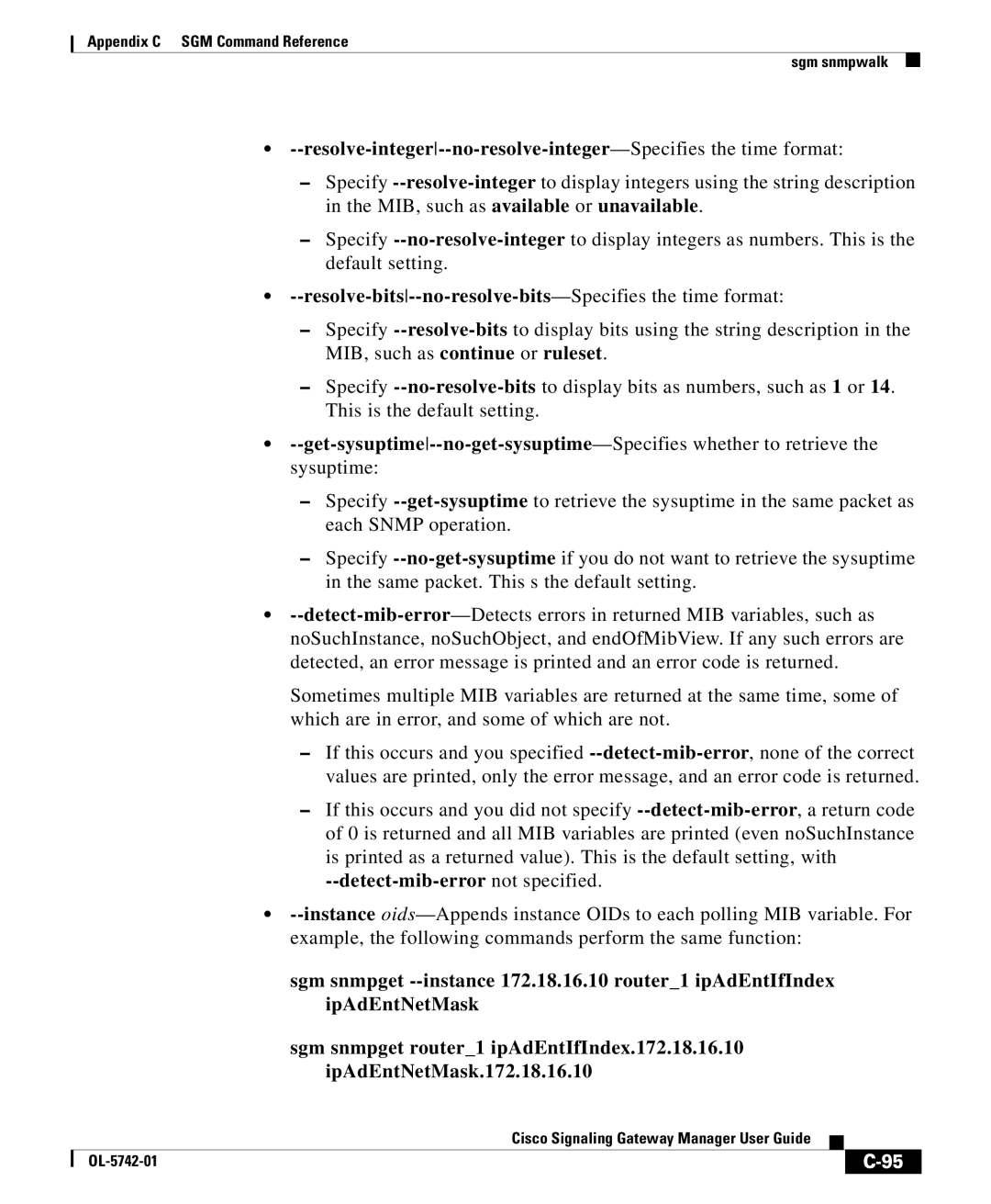 Cisco Systems OL-5742-01 appendix Resolve-bits--no-resolve-bits-Specifies the time format 