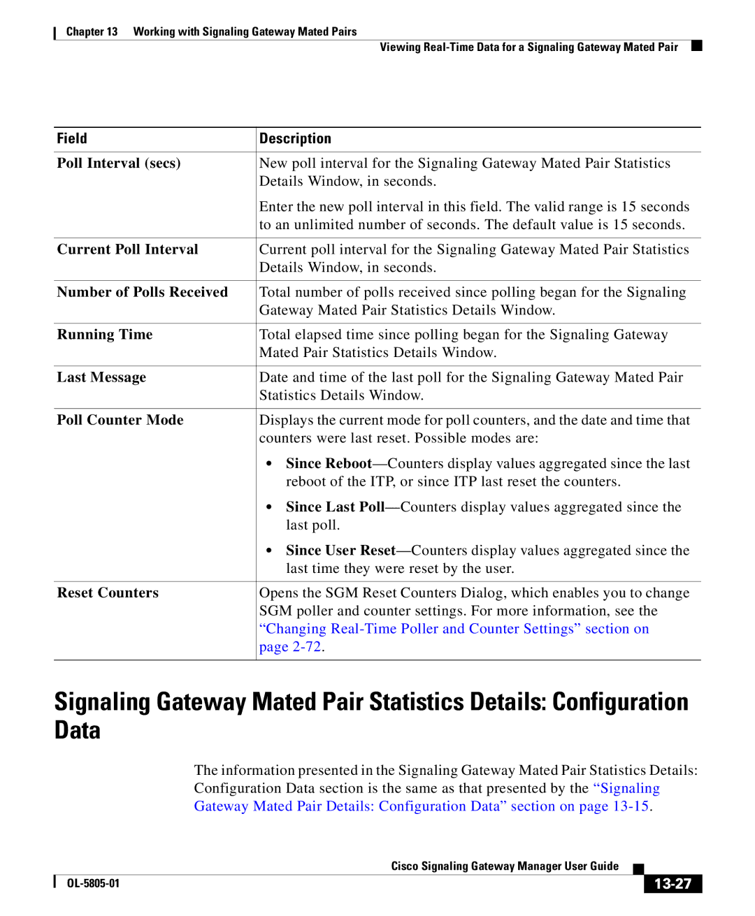 Cisco Systems OL-5805-01 manual 13-27 