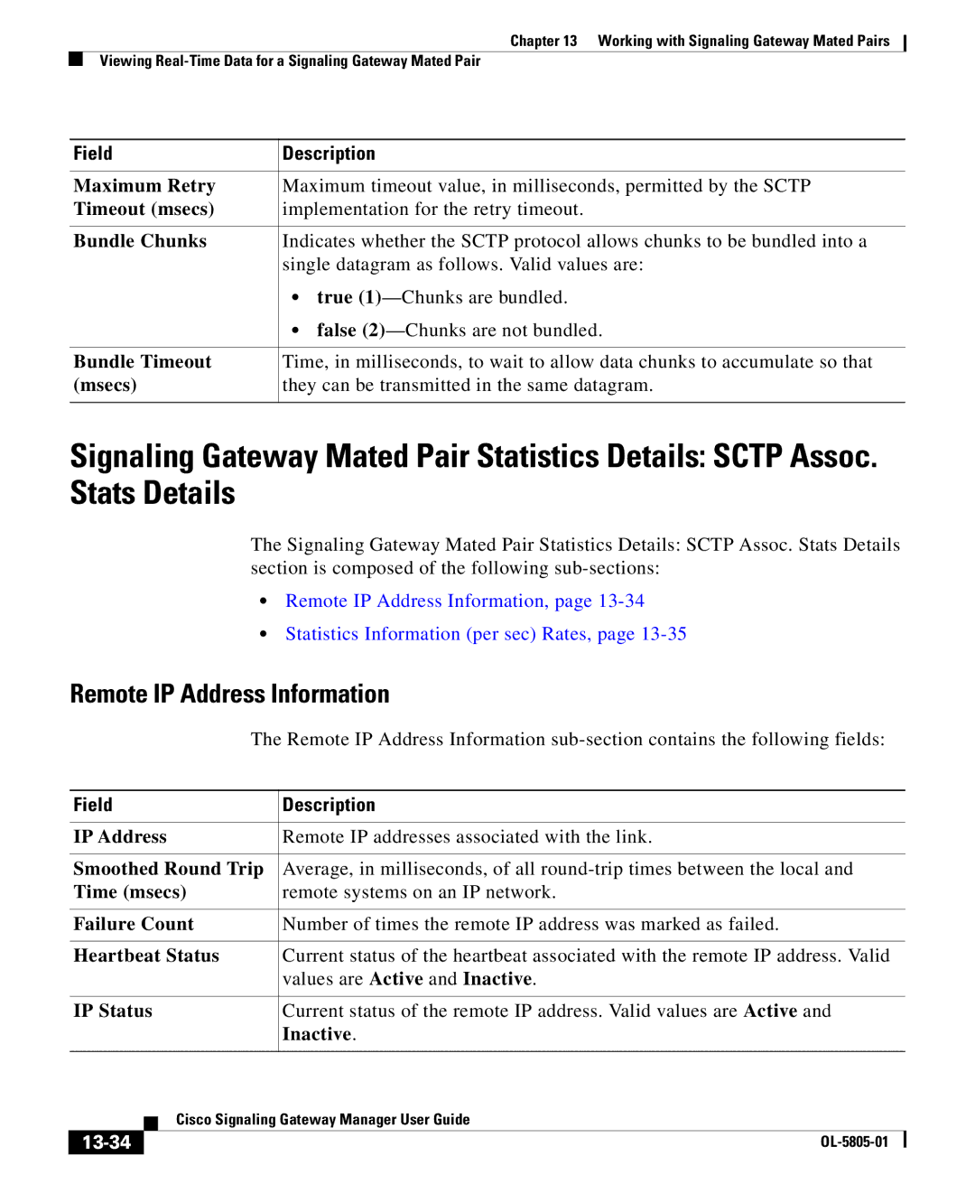 Cisco Systems OL-5805-01 manual 13-34 