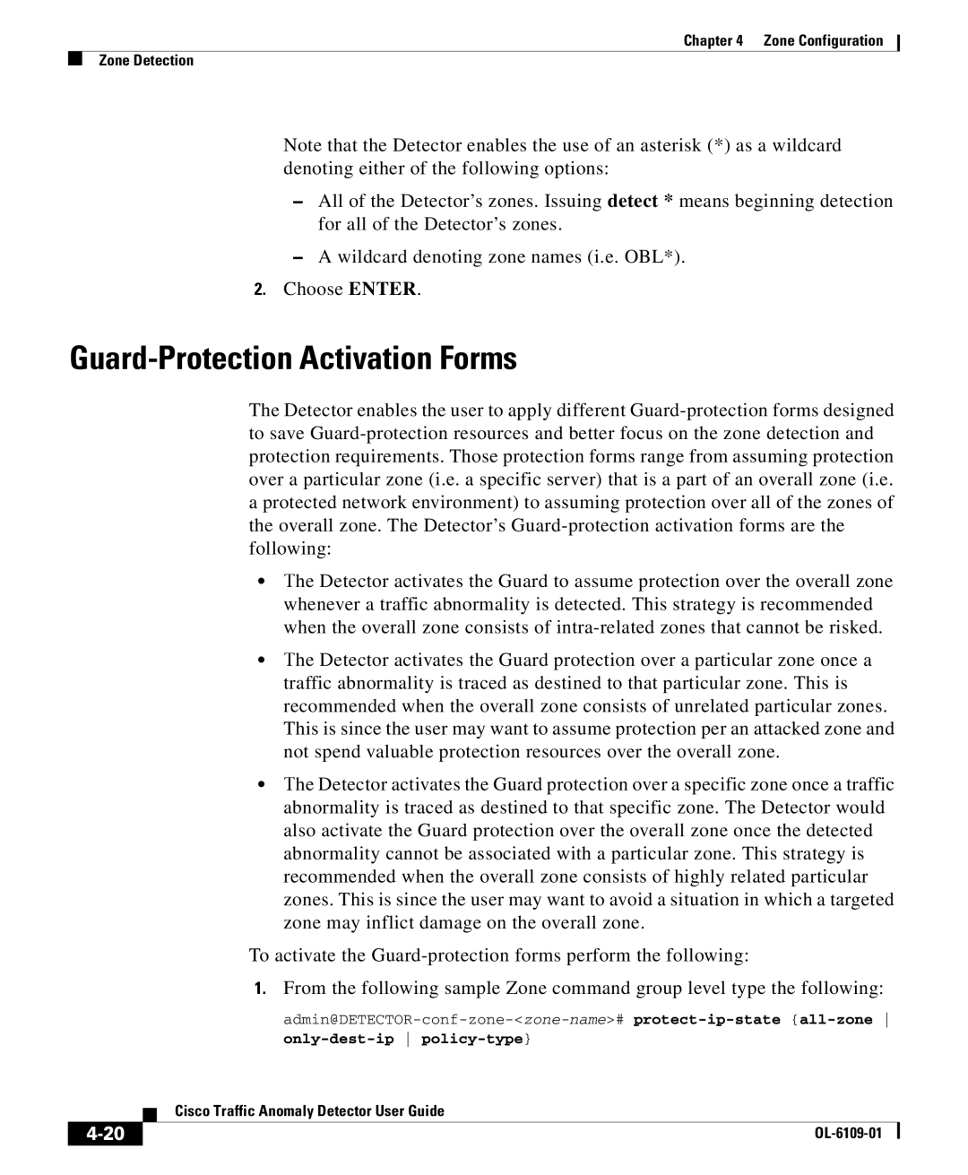 Cisco Systems OL-6109-01 manual Guard-Protection Activation Forms 