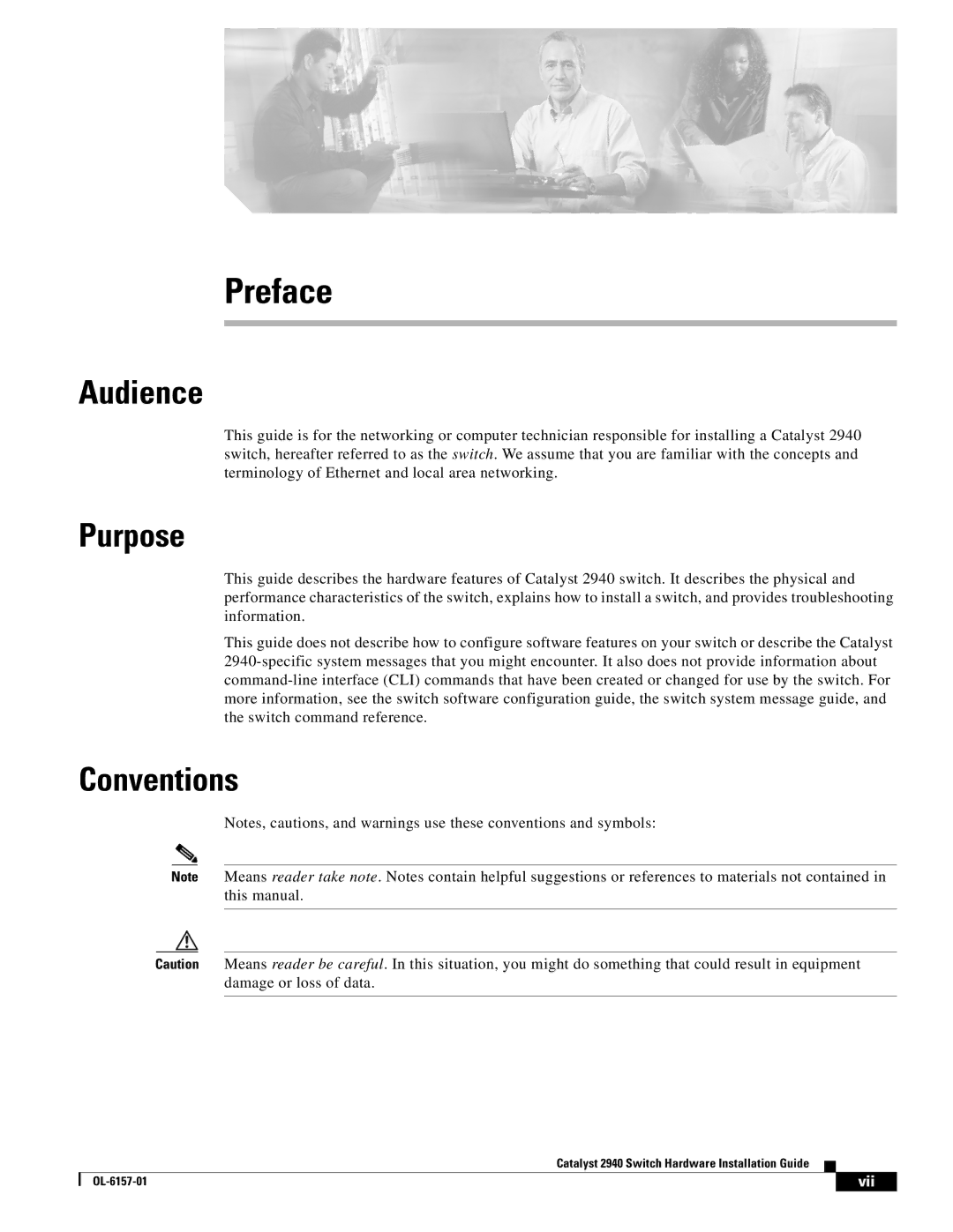 Cisco Systems OL-6157-01 manual Audience, Purpose, Conventions 