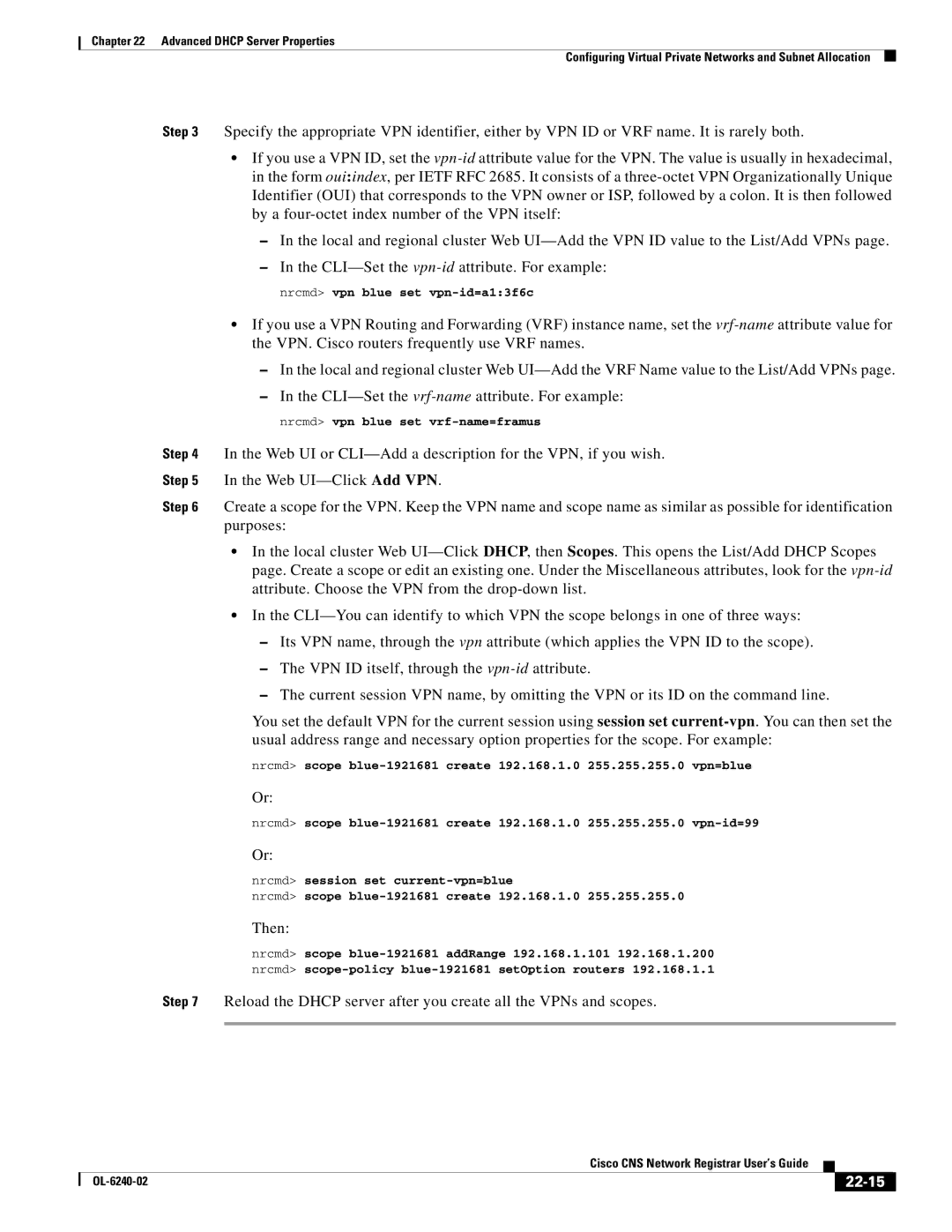 Cisco Systems OL-6240-02 manual Then, 22-15 