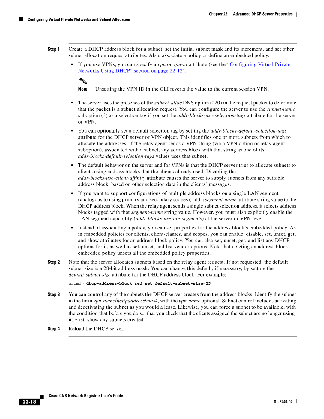 Cisco Systems OL-6240-02 manual 22-18 