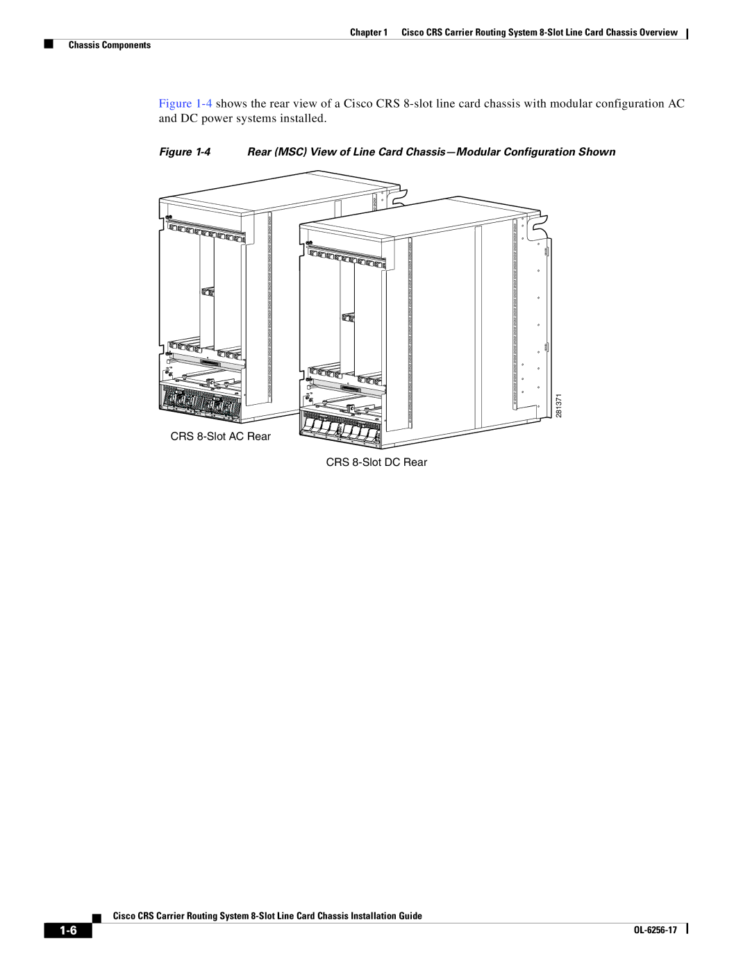 Cisco Systems OL-6256-17 manual 281371 