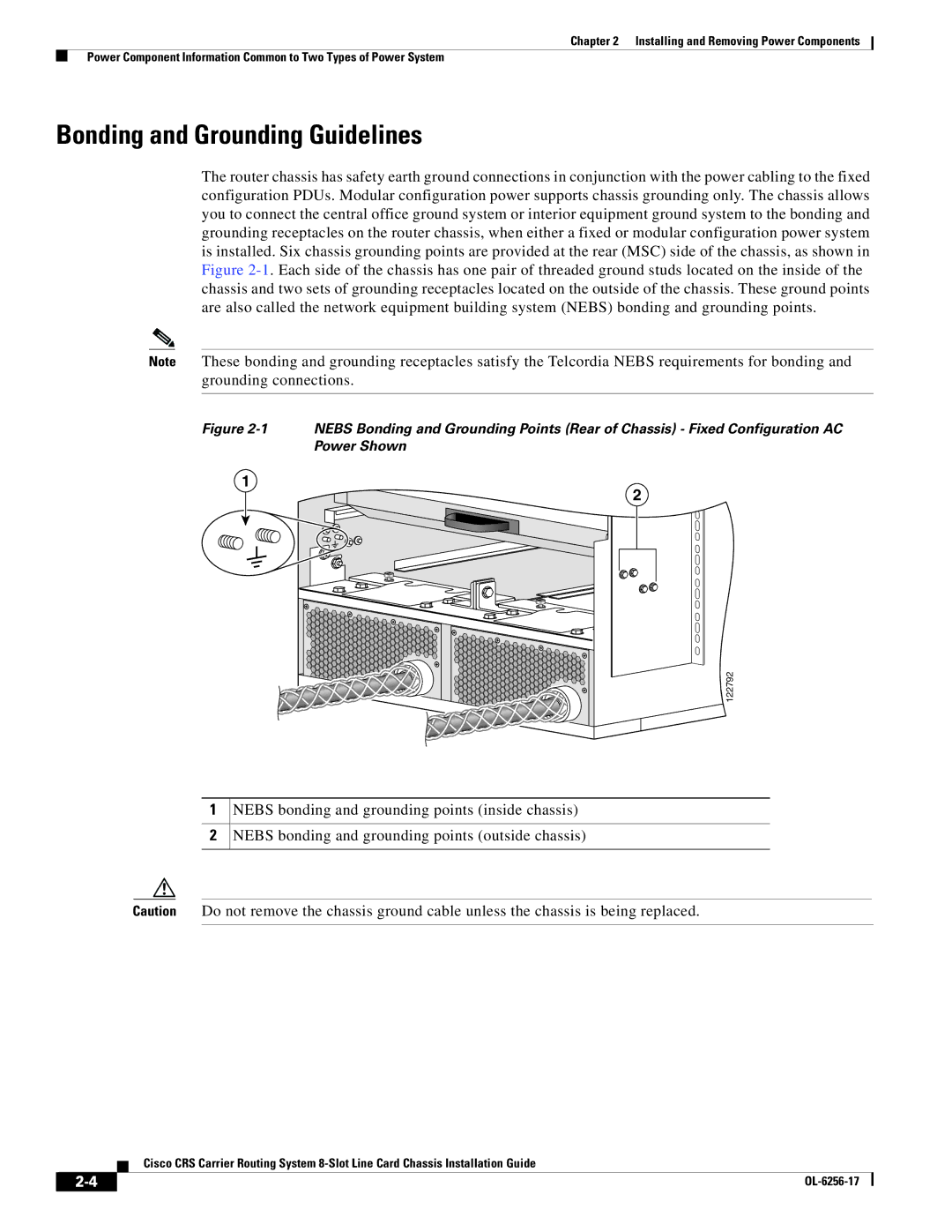 Cisco Systems OL-6256-17 manual Bonding and Grounding Guidelines 