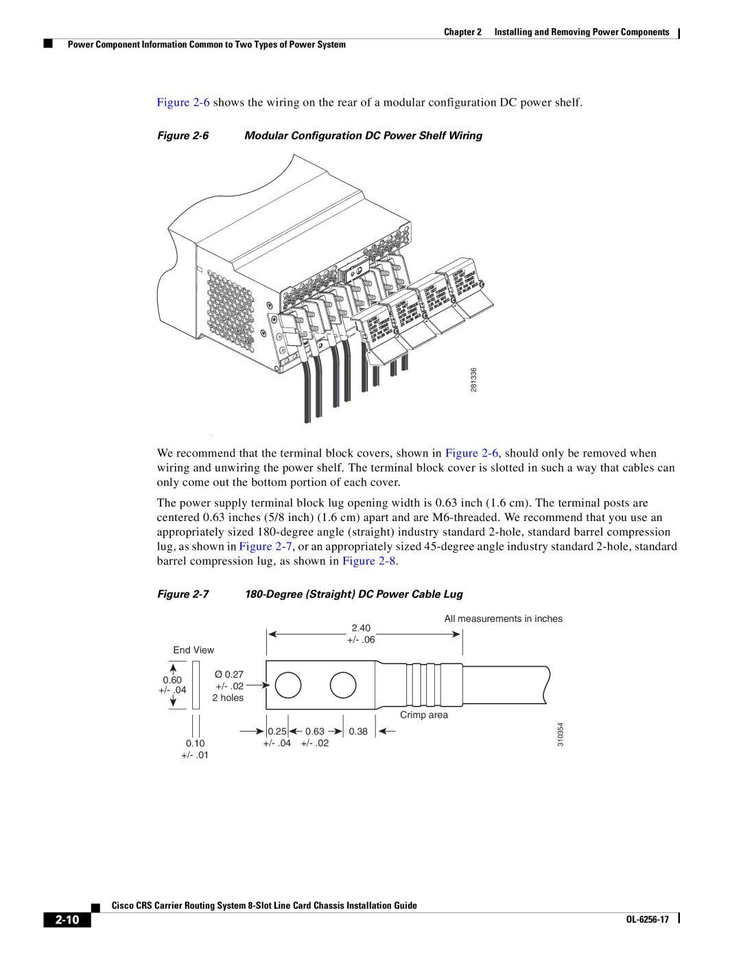 Cisco Systems OL-6256-17 manual Modular Configuration DC Power Shelf Wiring 