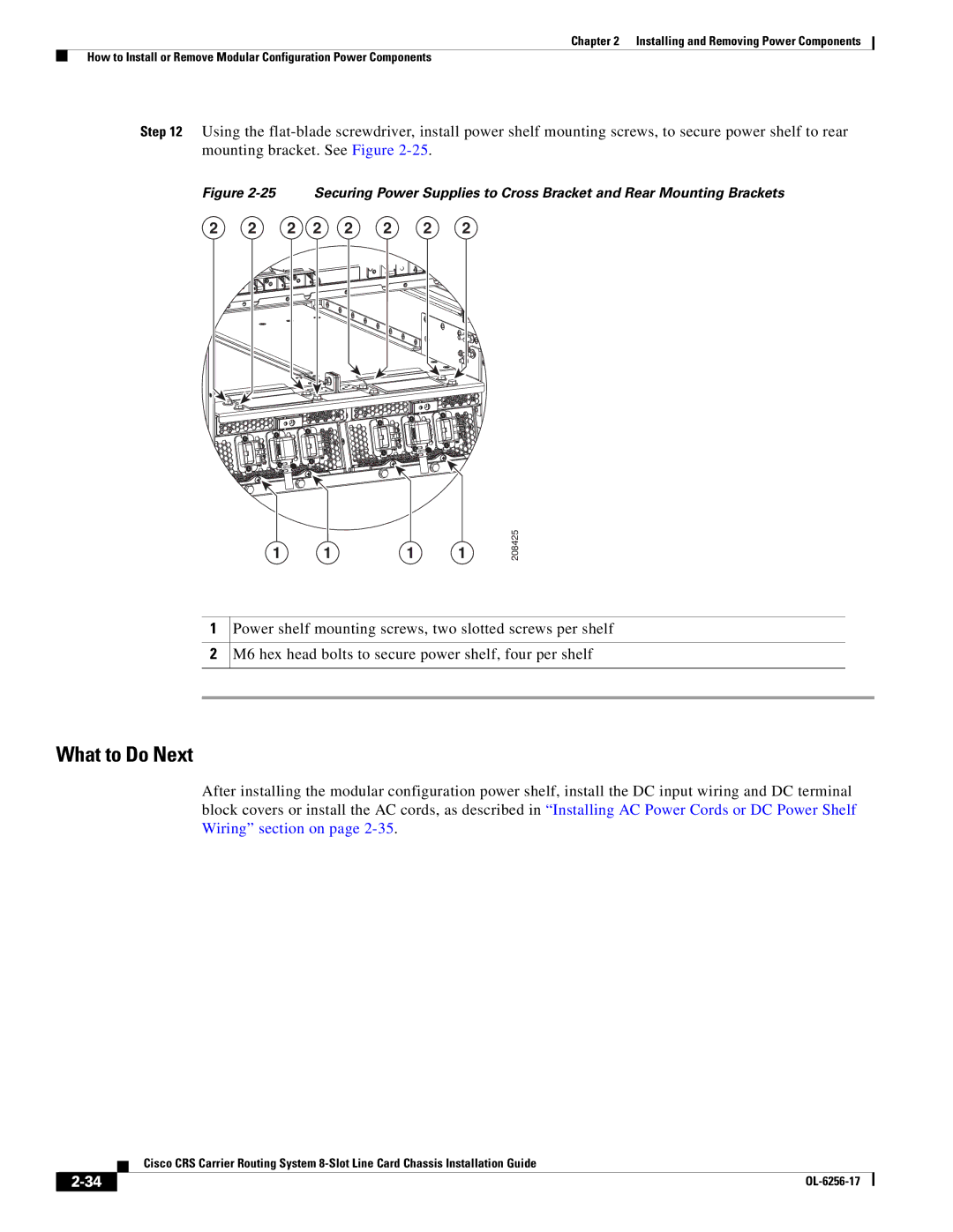 Cisco Systems OL-6256-17 manual 208425 