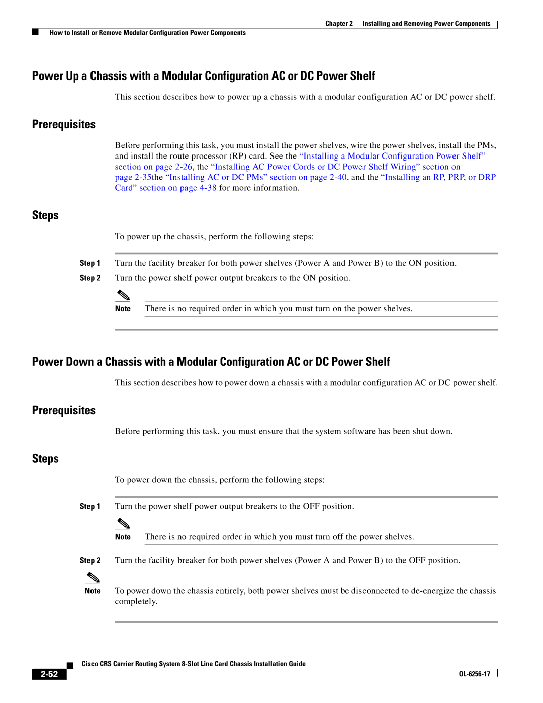 Cisco Systems OL-6256-17 manual Prerequisites 