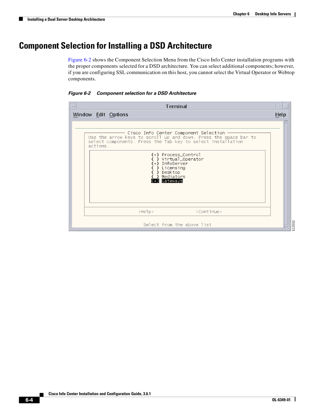 Cisco Systems OL-6349-01 Component Selection for Installing a DSD Architecture, Component selection for a DSD Architecture 