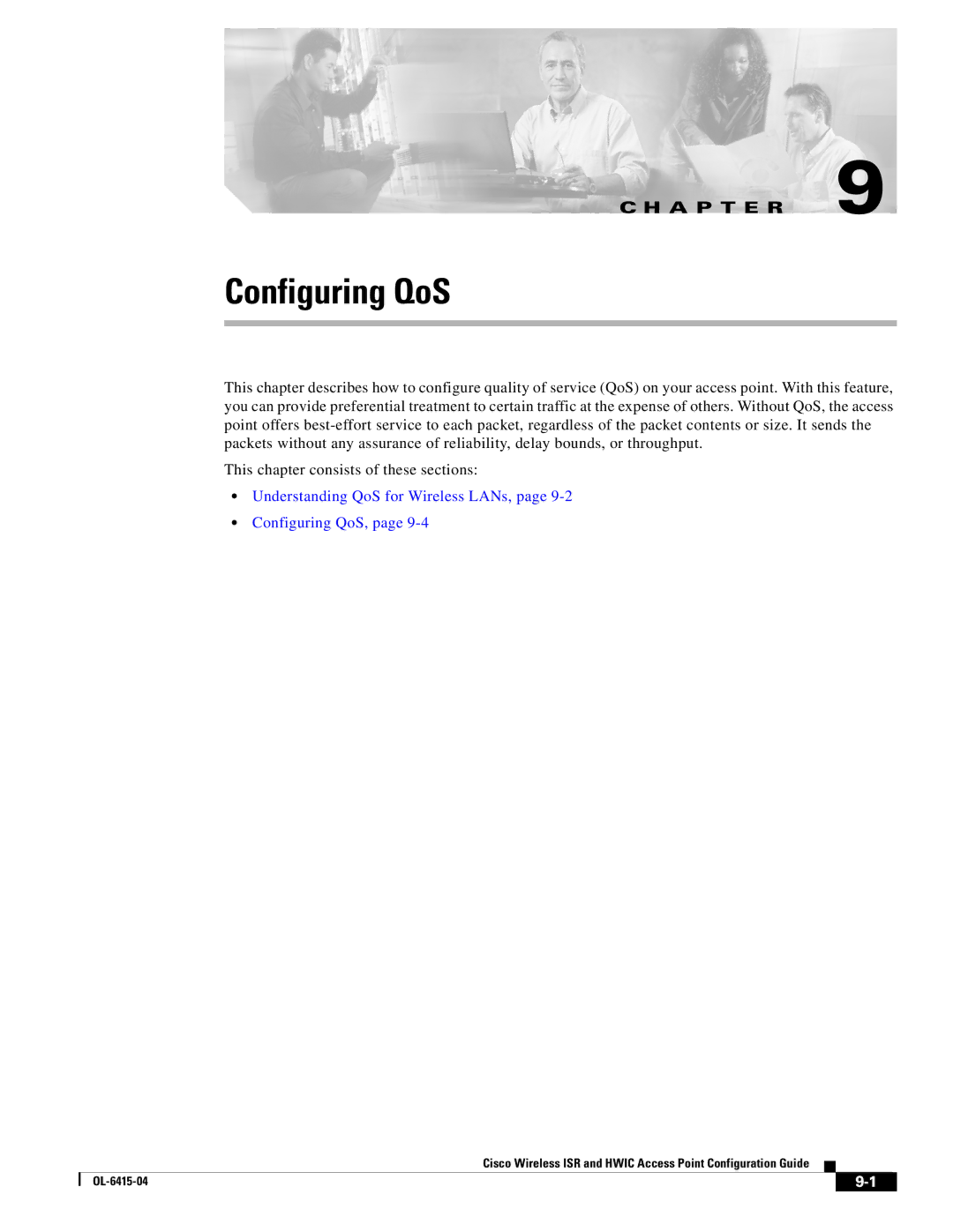 Cisco Systems OL-6415-04 manual Understanding QoS for Wireless LANs, Configuring QoS 