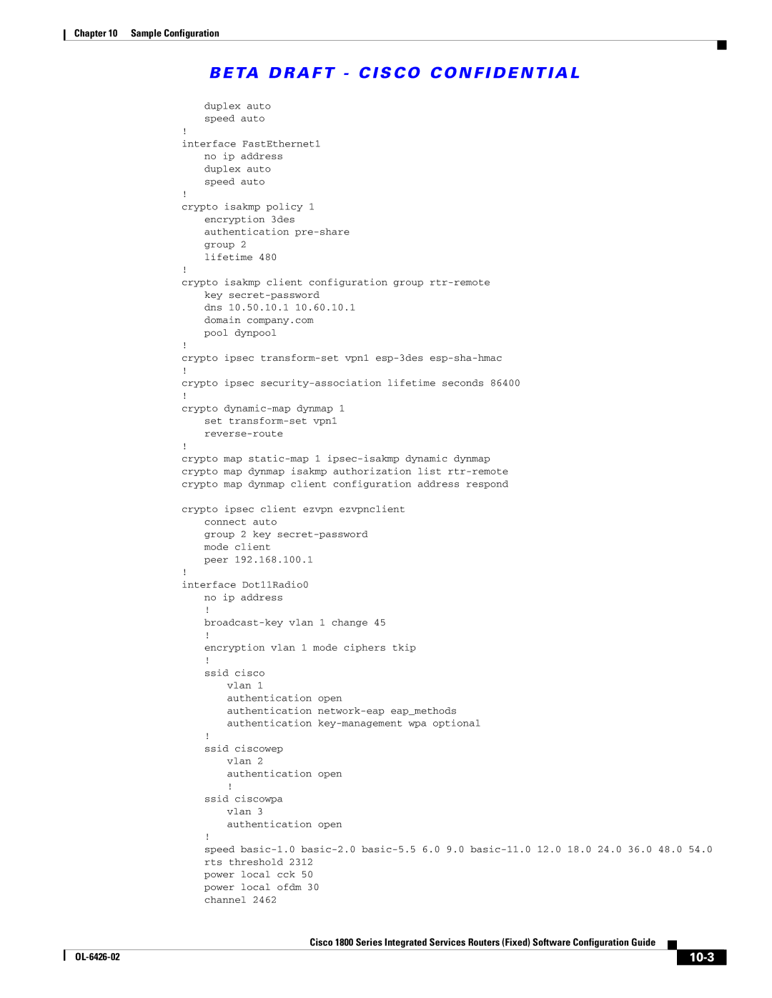 Cisco Systems OL-6426-02 manual 10-3 